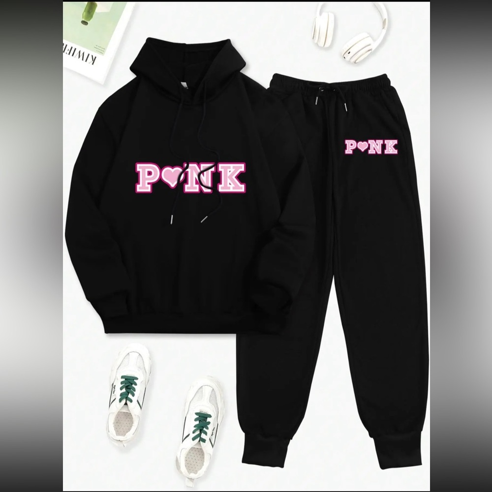 2 piece sweat suit set very comfy!